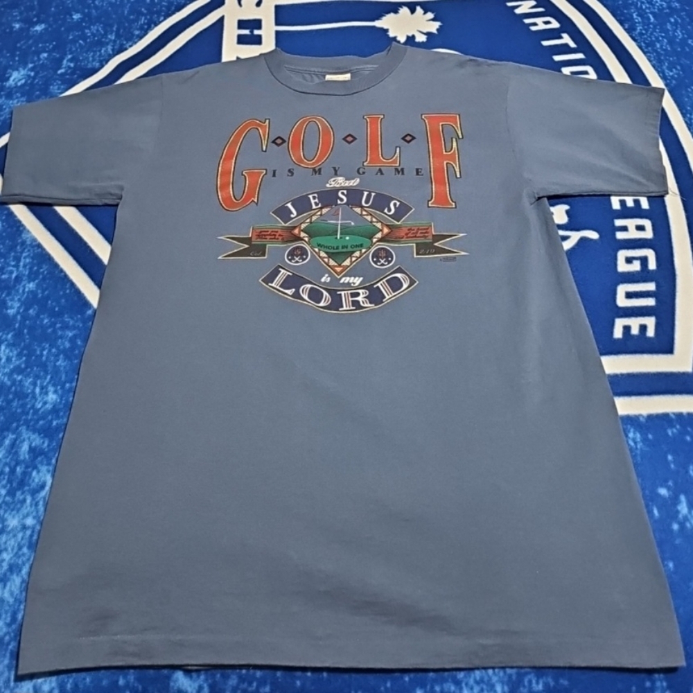 VTG Alore "GOLF IS MY GAME JESUS IS MY LORD" T-Shirt Men's L